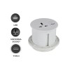 Belcon TS80-White Round Desktop Socket with USB Charger