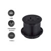 Belcon TS80-Black Round Desktop Socket with USB Charger