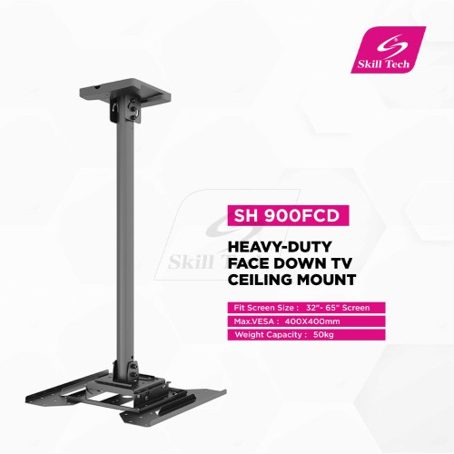 Skill Tech SH 900FCD  حامل تلفزيون سقفي شديد التحمل موجه لأسفل