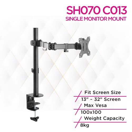 Skill Tech SH070 C013 Single Monitor Economy Articulating...