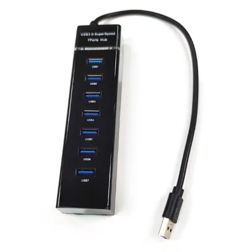 محور USB 3.0 ذو 7 منافذ