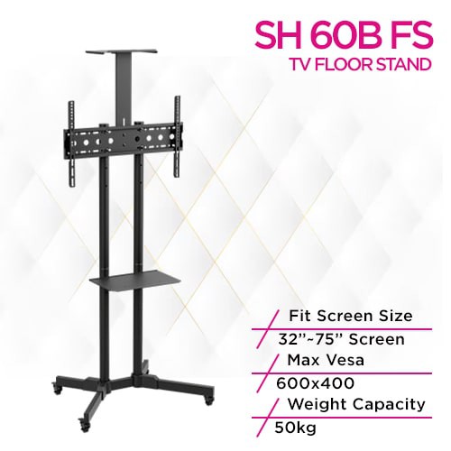 Skill Tech SH 60B FS Economy Tv Trolley Stand