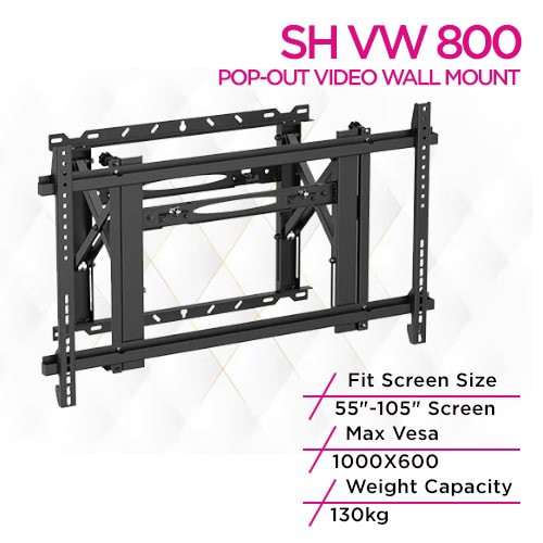 Skill Tech SH VW800 Heavy-Duty Pop-Out Video Wall Mount