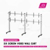 Skill Tech SH 02X03VFSN  عربة حامل أرضية لـ 6 شاشات فيديو