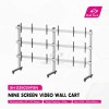 Skill Tech SH 03X03VFSN 9-Screen Video Floor Stand Trolley