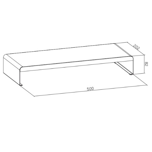 Skill Tech SH MRS 01 Slim Steel Monitor Riser