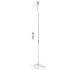 Skill Tech SH SPFS 01 Height-adjustable Metal Satellite Speaker Floor Stand-2pc