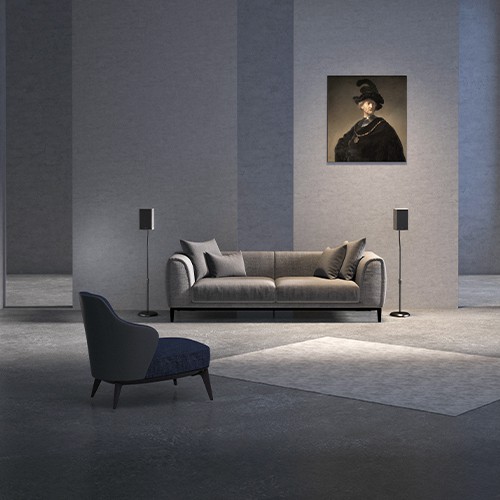 Skill Tech SH SPFS 02 Height-adjustable Metal Satellite Speaker Floor Stand 2pc