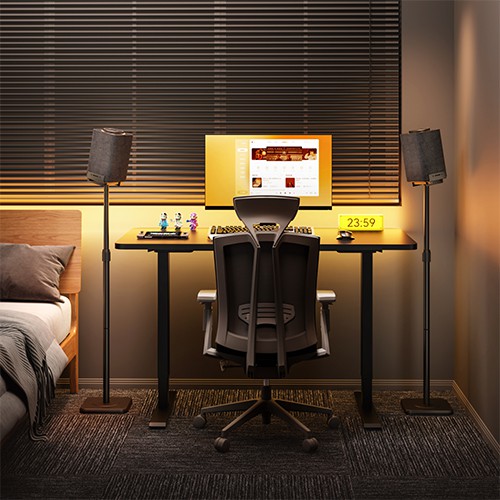 Skill Tech SH SPFS 03 Height-adjustable Metal Universal Speaker Floor Stand 2pc