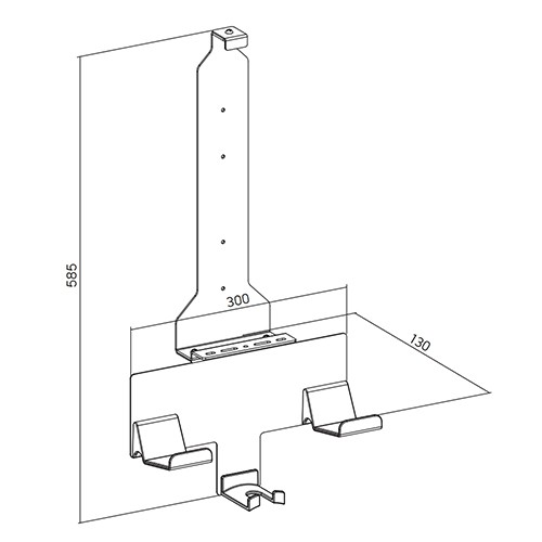 Skill Tech SH 01 PS02 PS5 Wall Mount With Controller And Headset Holders