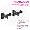 Skill Tech SH SPWM 01 Universal Adjustable Speaker Wall Mount 2pc
