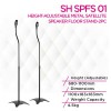 Skill Tech SH SPFS 01 Height-adjustable Metal Satellite Speaker Floor Stand-2pc