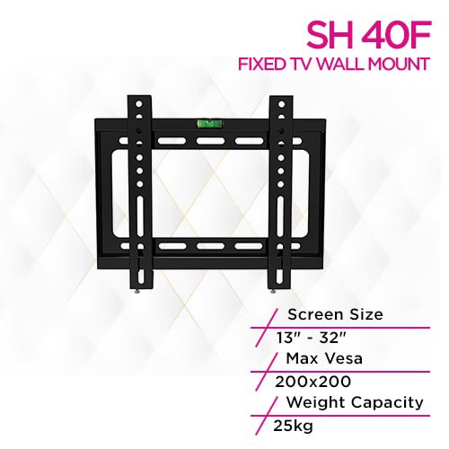 Skill Tech SH 40F Low Cost Fixed TV Wall Mount