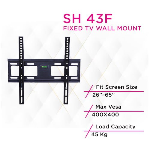 حامل تلفزيون ثابت على الحائط من SKILL TECH SH 43F ECONOMY