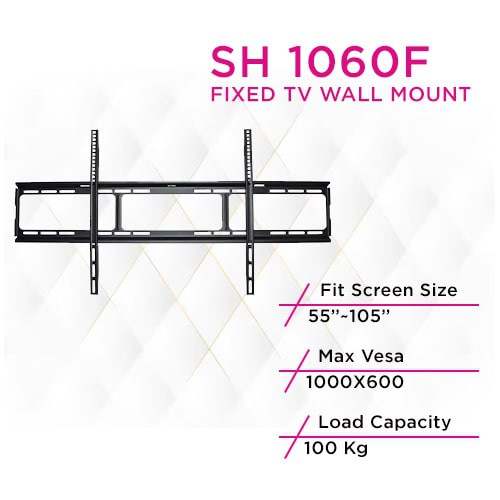 Skill Tech SH 1060F Large Heavy Duty Fixed Tv Wall Mount