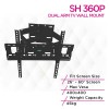 Skill Tech SH 360P Economy Double Arm Full-Motion Tv Wall Mount