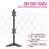 حامل سطح مكتب عمودي مزدوج للشاشة من Skill Tech SH 120 T02V