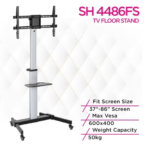 Skill Tech SH 4486FS Aluminum Tv Cart