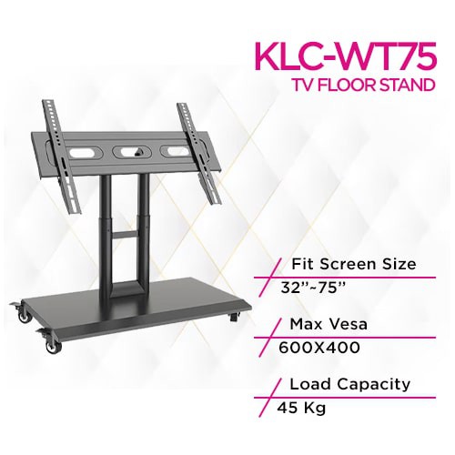 KALOC KLC-WT75 Confidence Monitor Stand TV Cart