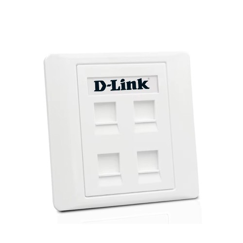 D-LINK NFP-0WHI11 Network Faceplate 4-Port