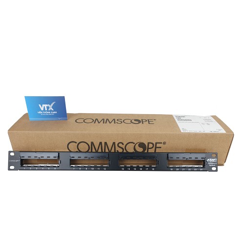 لوحة توصيل COMMSCOPE 1375014-2 ذات 24 منفذًا مع وحدة Keystone