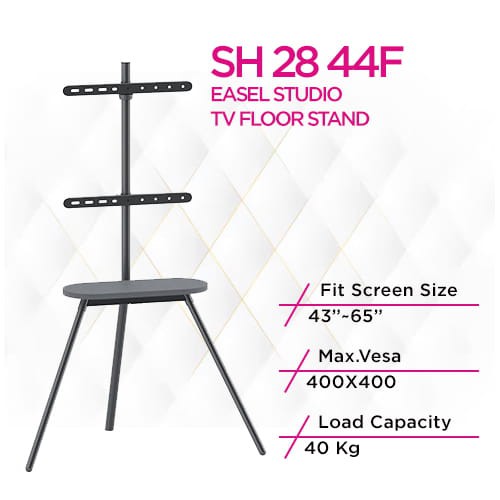 حامل تلفزيون أرضي من Skill Tech SH 28 44F Easel Studio