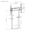 Skill Tech TTL14-68FR Motorized Wall Mount Stand