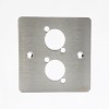 JSJ MBS-2 Steel Dual Faceplate Silver | Durable Wall Plate