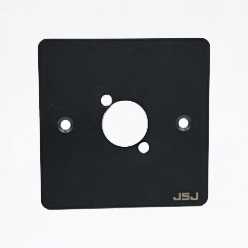 JSJ MBB-1 Steel Single Faceplate Black | Durable Wall Plate