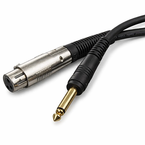 JSJ 803A 6.5mm Mono Male to XLR Female Mic Cable | Professional Audio Cable