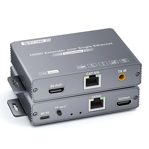 Syong S-EXT-4K-120MB HDMI Extender 120m Thru CAT6 4K With Loop In & Out