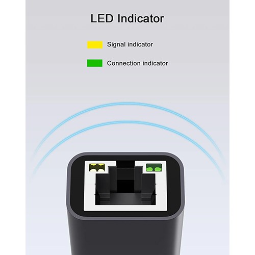 محول Syong S-HB-U-101B من USB إلى RJ45 بسرعة 1000 ميجابت في الثانية
