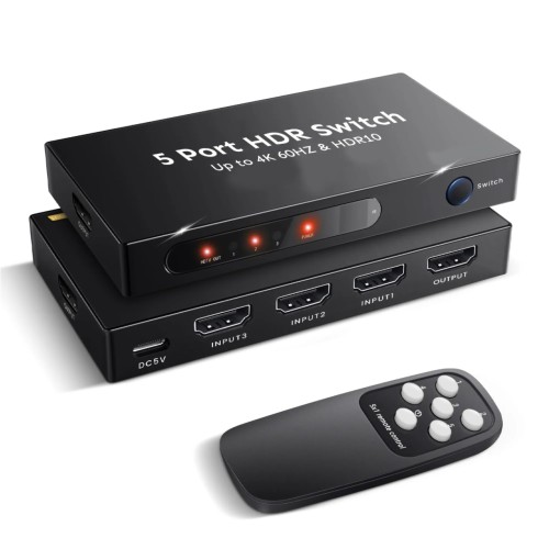 Syong S-SW-4K-501B 4K HDMI  Switch 5x1