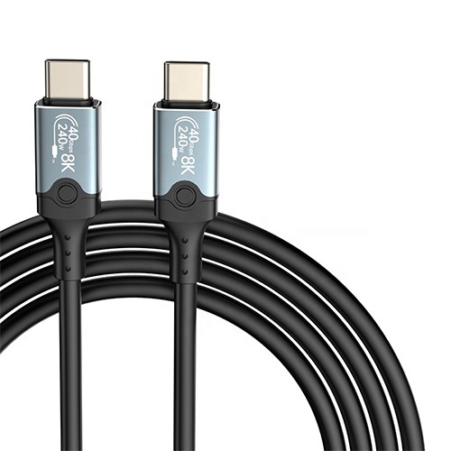 Syong S-TPC-T40A-2M USB 4.0 Type C Cable 2mtr 40GBPS 8K 60Hz 240W PD