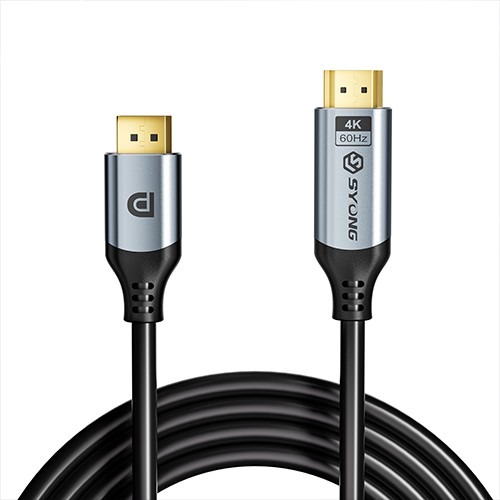 كابل Syong DP إلى HDMI بدقة 4K و60 هرتز