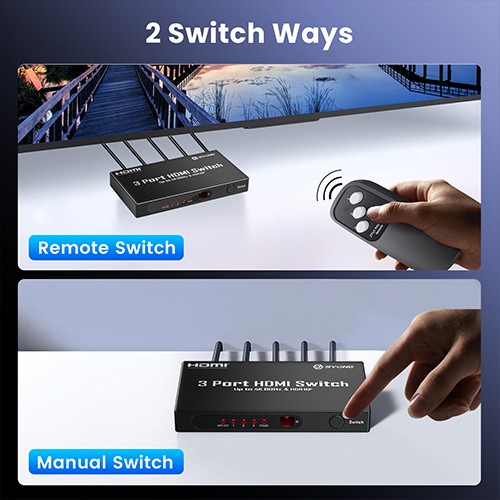 سيونج S-SW-4K-301C 4K HDMI سويتش 3x1