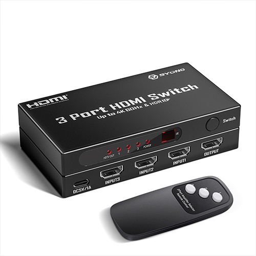 Syong S-SW-4K-301C 4K HDMI Switch 3x1
