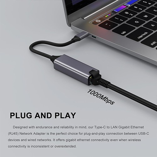 Syong S-HB-U-101A Type C To RJ45 Adapter 1000MBPS