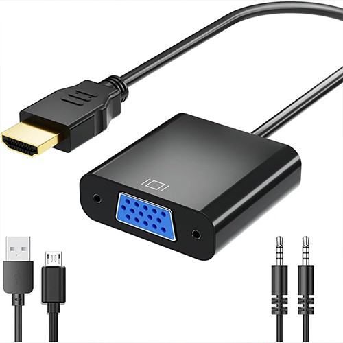 محول Syong S-AT-HV-A من HDMI إلى VGA مع مخرج صوت