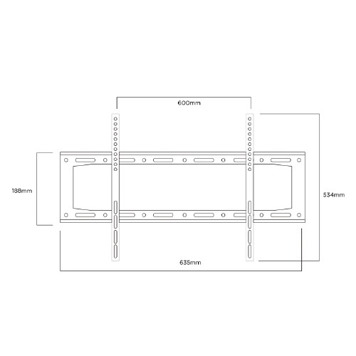 Primestar PM 63FW Fixed TV Wall Mount