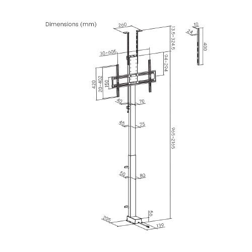Skill Tech SH 48MX Pop-Up & Drop-Down Motorized TV Lift