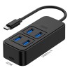 محول USB من Syong طراز S-HB-U-105B ذو 5 منافذ من النوع C، 3.0 PD