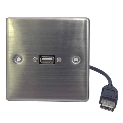 لوحة واجهة USB فولاذية مزودة بوصلة لولبية