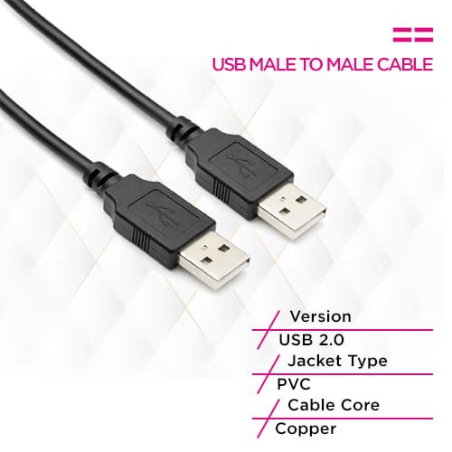 كابل Kico 2.0 USB ذو طرفين ذكر