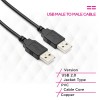 كابل Kico 2.0 USB ذو طرفين ذكر