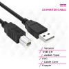 كابل طابعة Kico 2.0 بطول 1.5 متر
