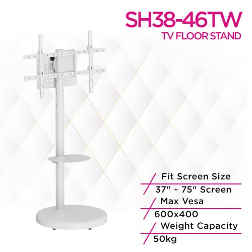Skill Tech SH38 46TW Mobile TV Floor Stand