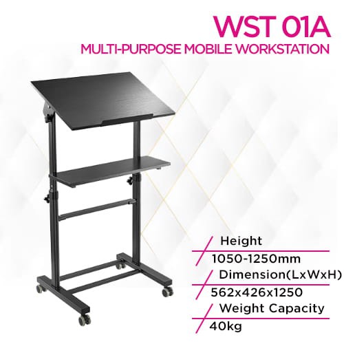Skill Tech WST 01A Height Adjustable Multi-Purpose Mobile...