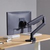Skill Tech SH69 C012UC B Fabulous Desk-Mounted Heavy-Duty Gas Spring Monitor Arm With USB-A/USB-C Ports