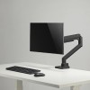 Skill Tech SH69 C012UC B ذراع شاشة مزود بنابض غازي فائق التحمل ومثبت على المكتب مع منافذ USB-A/USB-C
